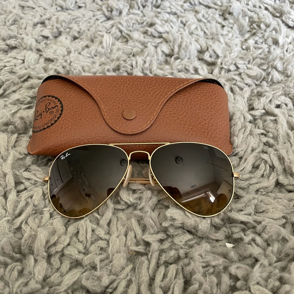 RayBan Gold Aviators